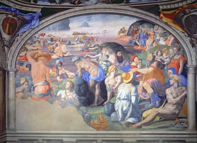 The Crossing of the Red Sea by Agnolo Bronzino